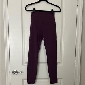 High Waisted Deep Purple Leggings